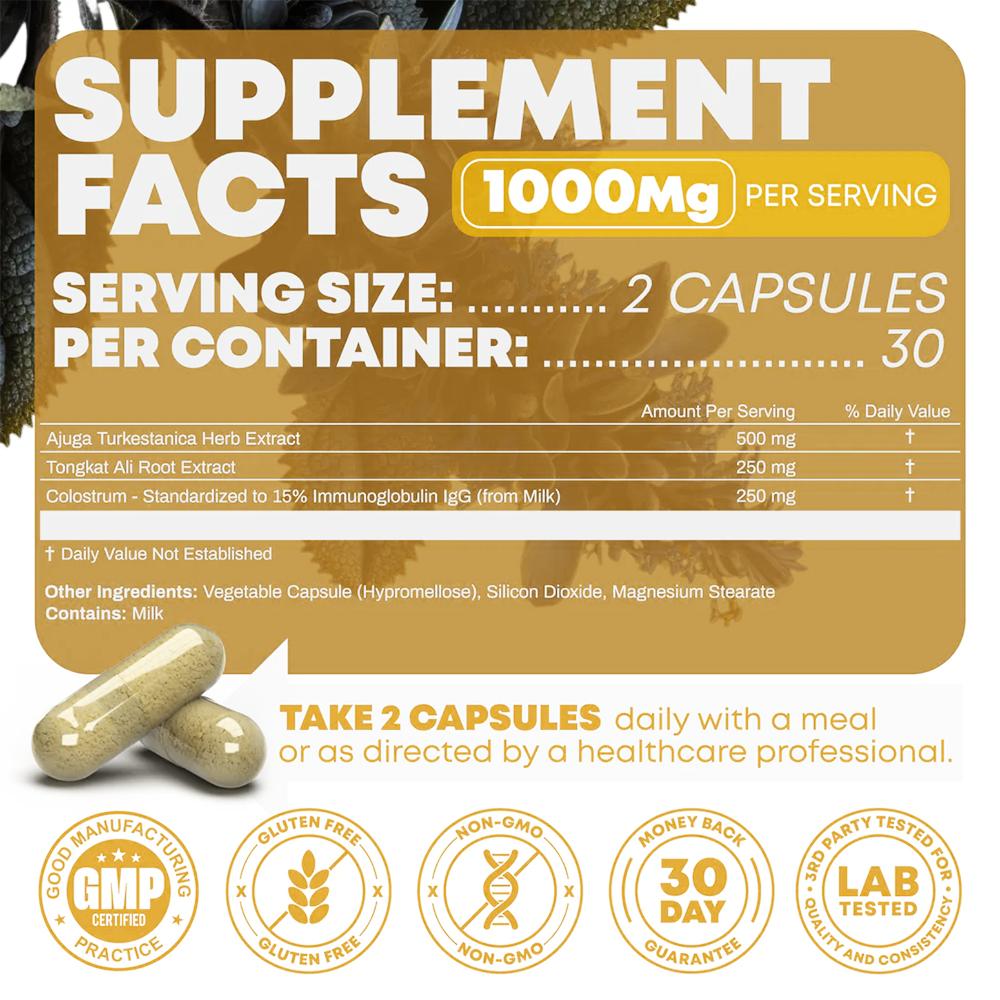 Turkesterone + Tongkat Ali 1000mg